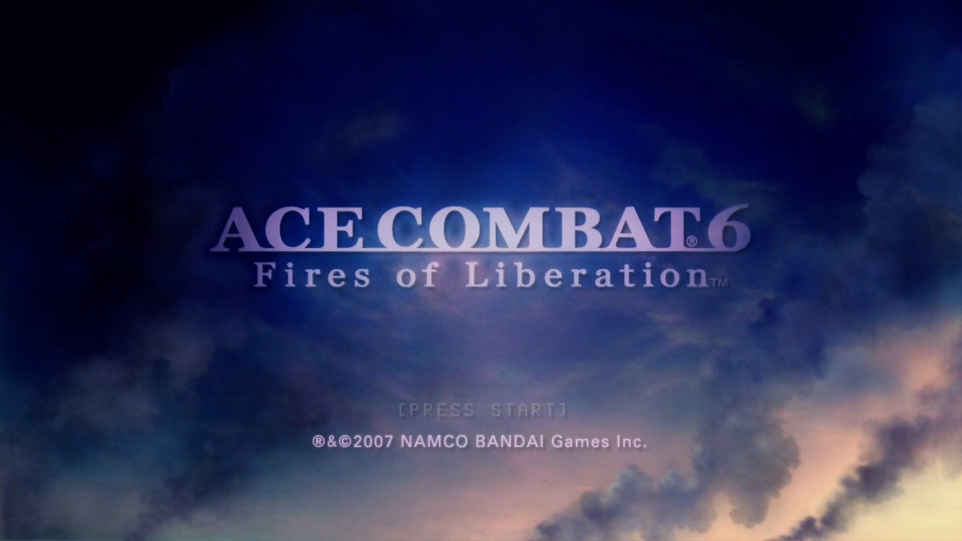 Ace Combat 6: Fires of Liberation and Beautiful Katamari Combo title screen for Xbox 360